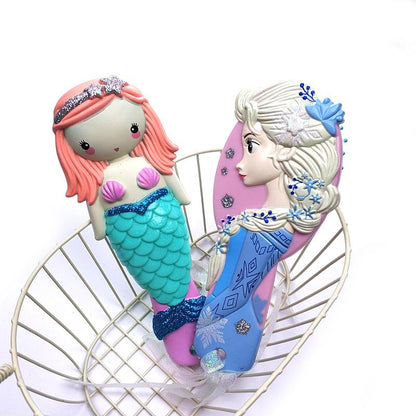 Disney Kids Comb 3D Princess Frozen Hair Brushes