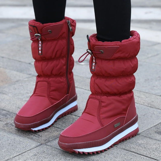 Non-slip warm snow boots