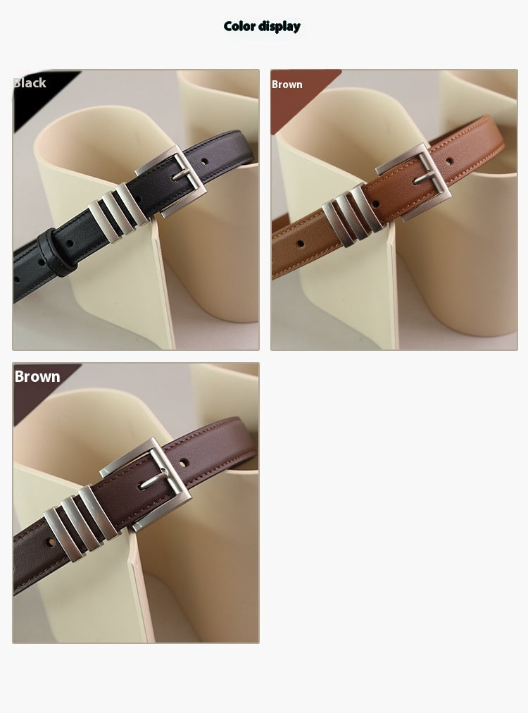 Women's First Layer Cowhide Leather Belt