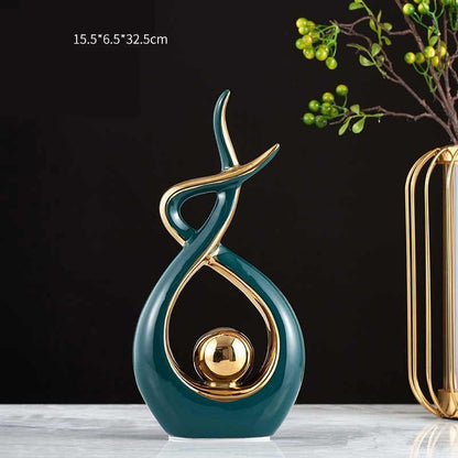 Modern Minimalist Ceramic Ornaments Light Luxury Home