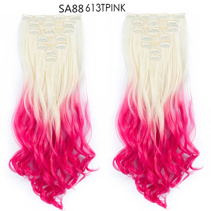 Long Curly Hair High Temperature Silk Curtain