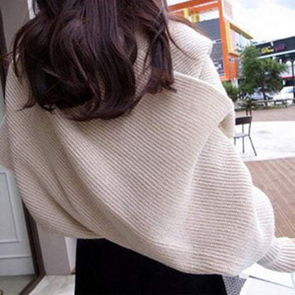 Sweater Scarf Cashmere Ladies Girl Woman Clothing Casual Wear