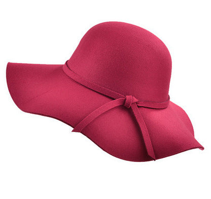 Dome wave side sun hat female