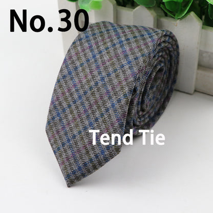 Men's Tie New Ultra-narrow Wool Elegant Atmosphere