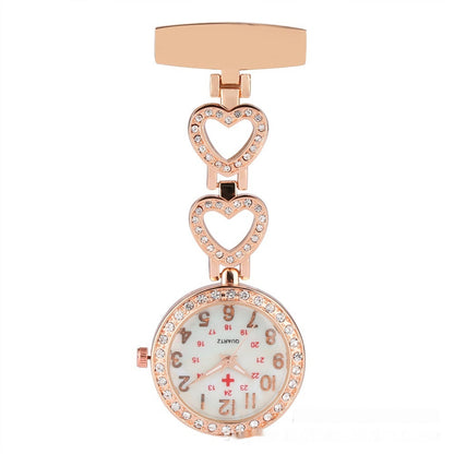 Roller Diamond Nurse's Watch Hanging Chest Watch Portable Pocket Watch Ladies