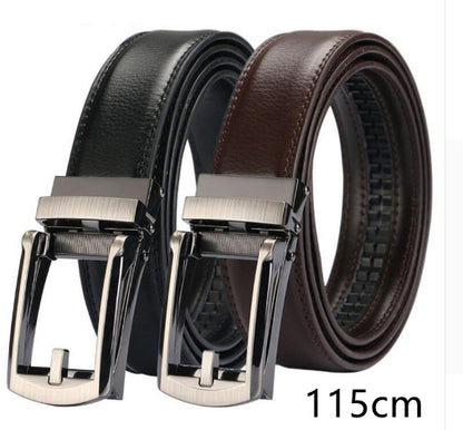 TV Belt Men's Comfort Click Fake Pin Buckle Men's Leather Belt