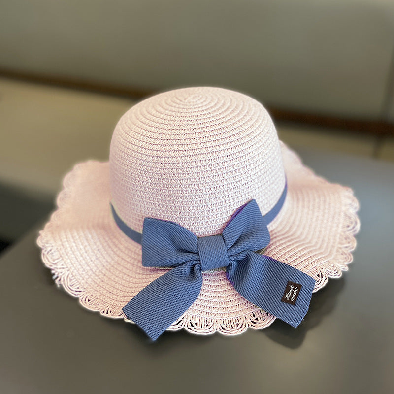 Girls Summer New Straw Hat Bag Set