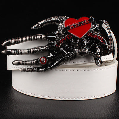 Skull big head claw belt fashion