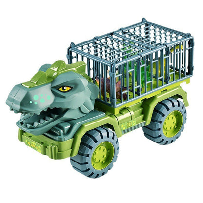 Dinosaur Transporter Children's Toy Set Boy Tyrannosaurus Rex Triceratops Car Solid Dinosaur Fall Resistant