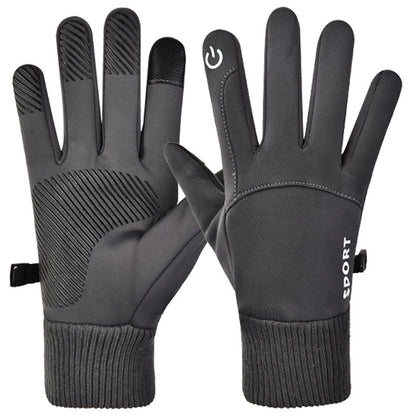 Men's Cycling Touchscreen Fleece Driving Gloves