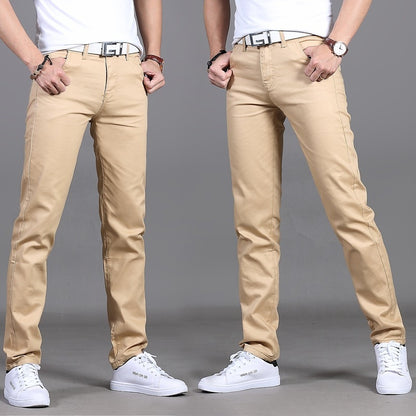 Men's Mid-Rise Straight Casual Pants