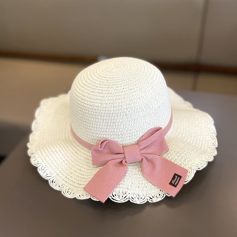 Girls Summer New Straw Hat Bag Set