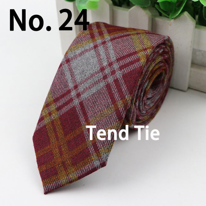 Men's Tie New Ultra-narrow Wool Elegant Atmosphere