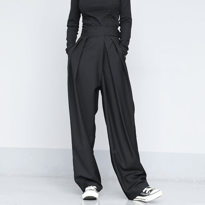 Draped velcro trousers