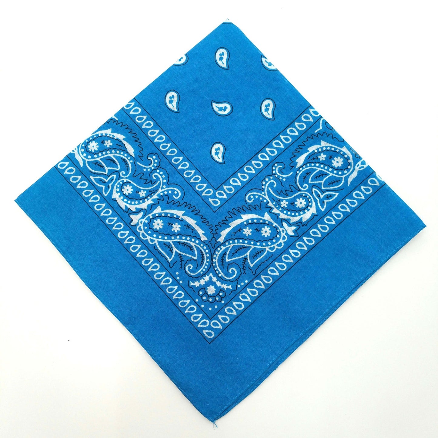 55cm Cotton Cashew Flower Square Scarf Printed Bandanna