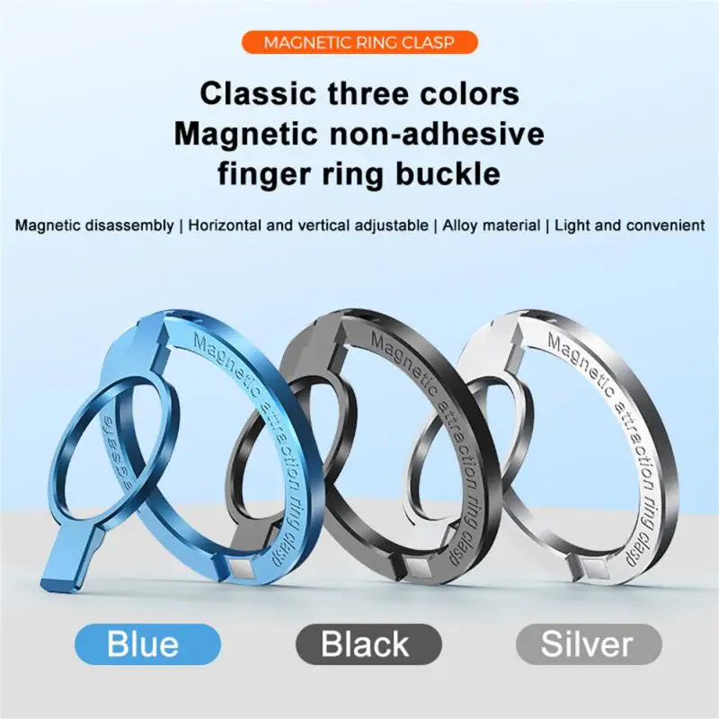 For Phone New Magnetic Ring Holder for 12 13 14 Max Magnet Finger Ring Grip Stand Holder Zinc Alloy Kickstand