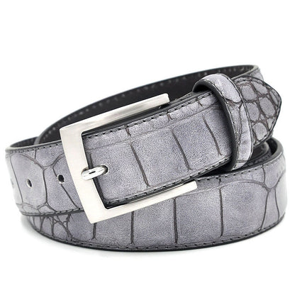 Men's Casual Pattern Pu Pin Buckle Belt