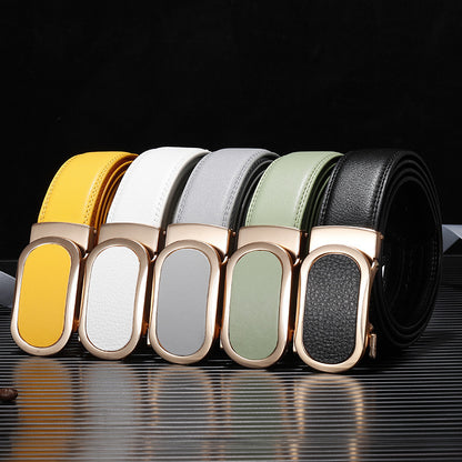 Men's Artificial Leather Comfort Click Belt