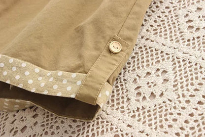 Japanese Embroidered Cotton And Linen Pants For Women