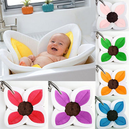 Baby Blooming Bath Flower Bathtub Mat Bath Cushion Infant Newborn Bath For Baby Blooming Sink Infant Shower Seat Accessories