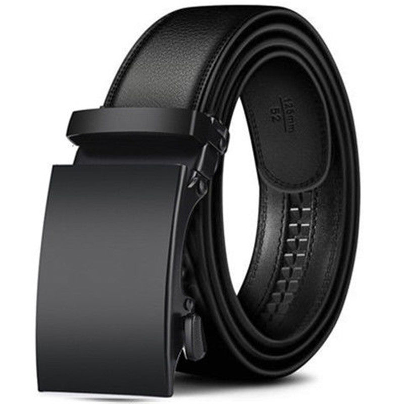 Lengthen Popular Classic Glossy Black Men's Automatic Buckle Belt