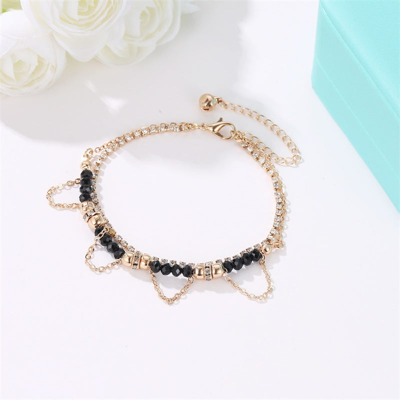 Bracelets Ethnic Style Beaded Diamond Tassel Bracelet