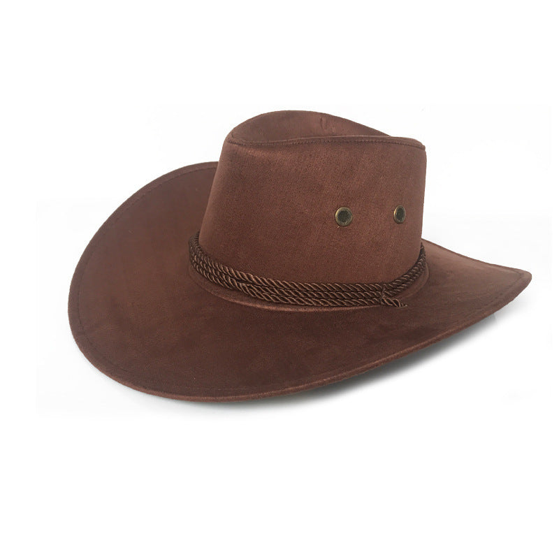 Western Denim Suede Outdoor Sun Visor