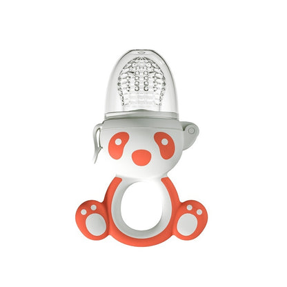 Happy Bite Baby Teether Non-staple Food Fruit Feeding Artifact Baby Pacifier Silicone Hand Guard Molar Rod Wholesale