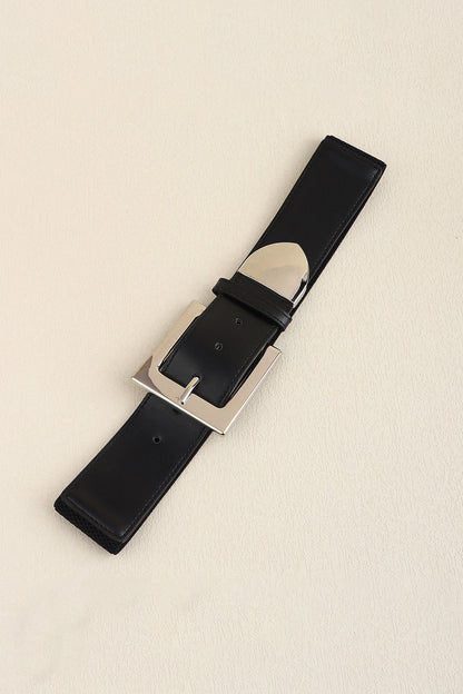 Zinc Alloy Buckle PU Leather Belt