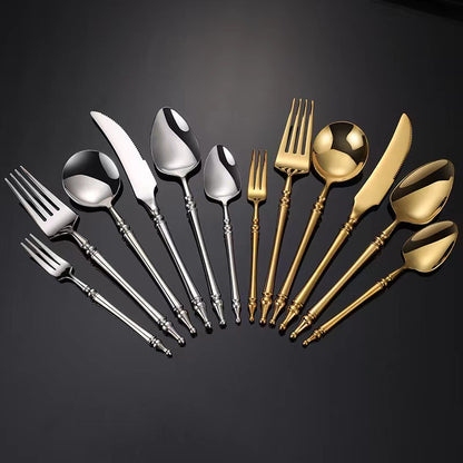 Stainless Steel Tableware Western Food Knife Fork Spoon Steak Knife Tableware