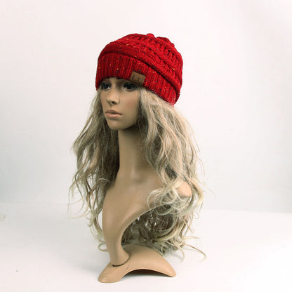 Knitted horsetail wig