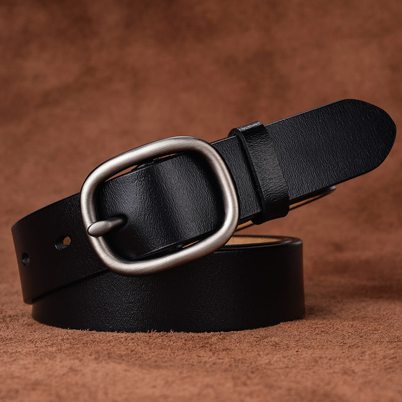 Simple And Versatile Women's New Genuine Leather Belt