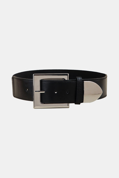 Zinc Alloy Buckle PU Leather Belt