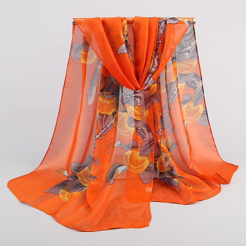 Magpie Primula Lady Chiffon Long Scarf Scarf