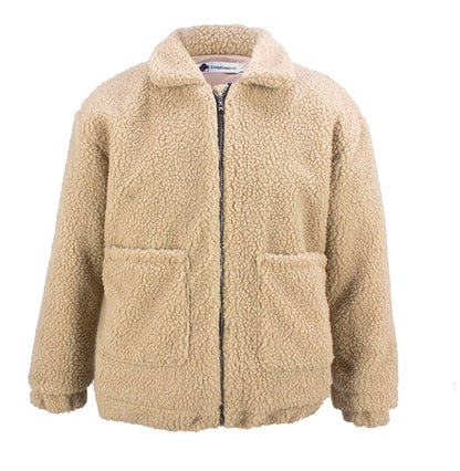 shearling coat jacket women autumn winter warm thick plush coat