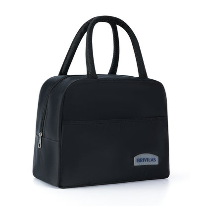 Twill Lunch Bag Office Worker Portable Insulated Bag