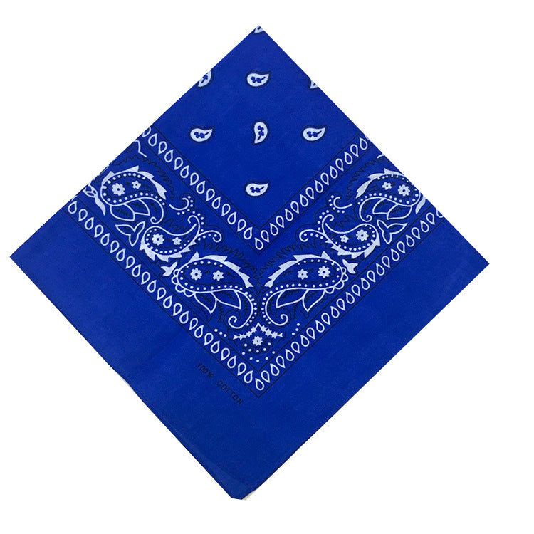 55cm Cotton Cashew Flower Square Scarf Printed Bandanna