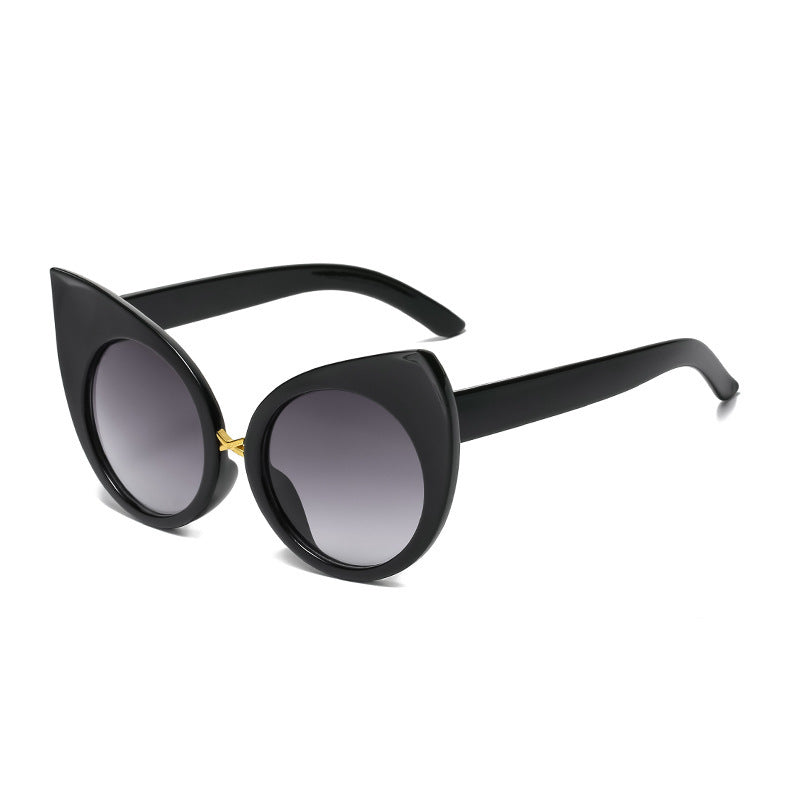 Women's Retro Cat Eye Sunglasses Large Rim Sunglasses