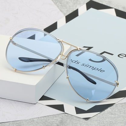 Women's Fashion Lens Sunglasses Gradient Color