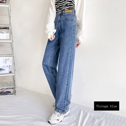 Nine-point Trousers Women's High Waist Loose Draping