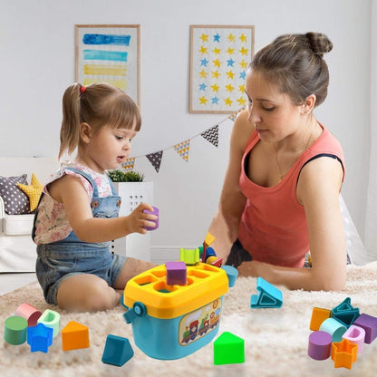 Kinder frühe Bildung Buchstaben, Farben, Erkenntnis, Formanpassung, geometrische Bausteine, Intelligenz-Box, Puzzle-Spielzeug, tragbare Lagerung