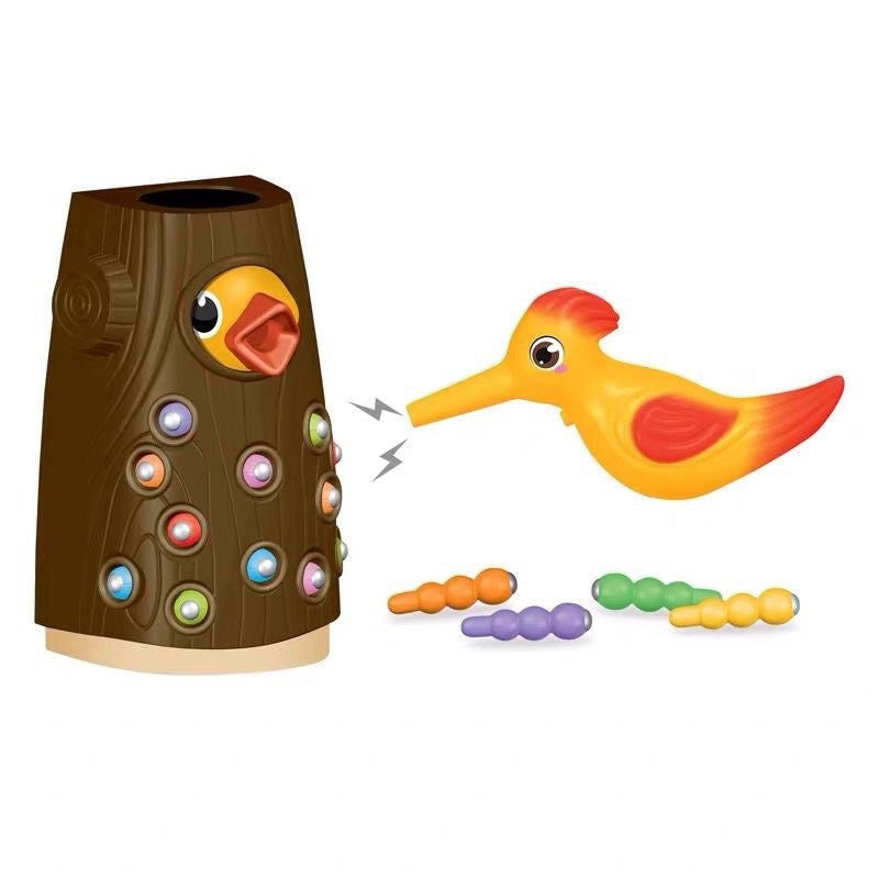 Woodpecker Toys Fishing And Insect Catching Games Intelligence Development Early Childhood Education Magnetic Toys Hand Eye Coordination