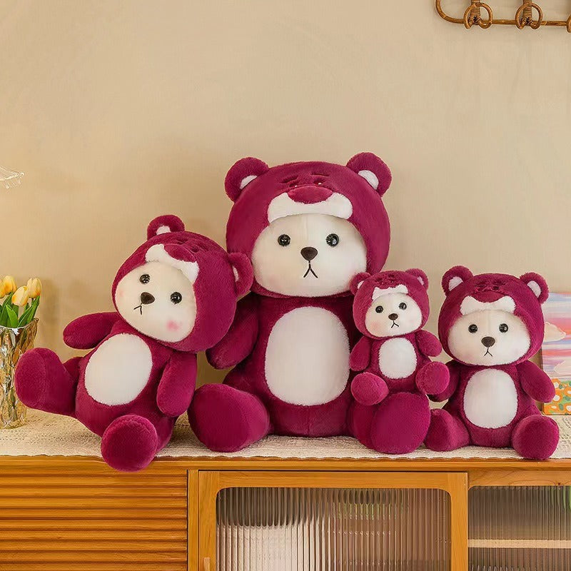 New Transformation Teddy Bear Plush Toy Cute Bear Doll Cloth Doll Valentine's Day Birthday Gift