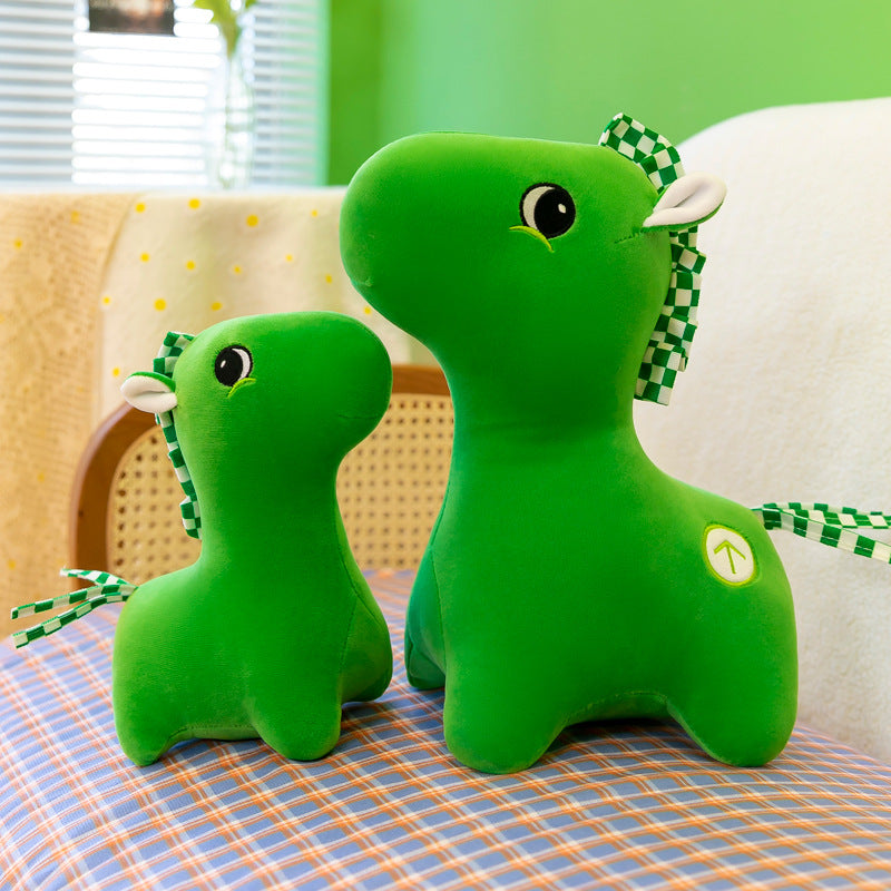 New Net Red Green Horse Pass Code Plush Toy Green Pony Doll Plush Toy Health Code Activity Doll