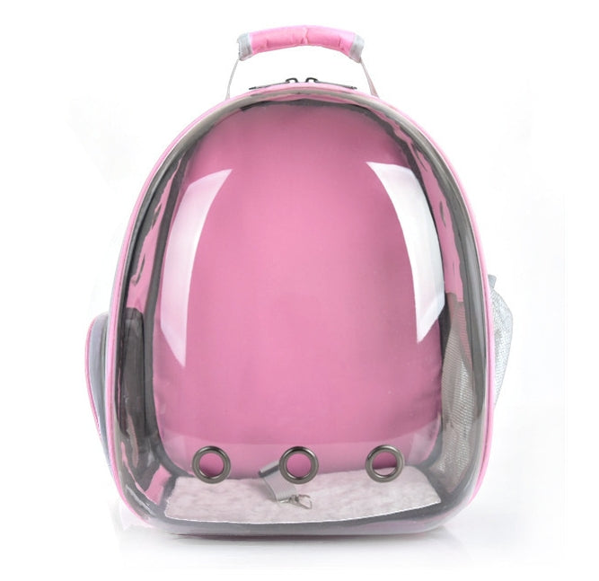 Transparent shell pet bag new fashion trend large capacity space cover cat bag panoramic dog backpack