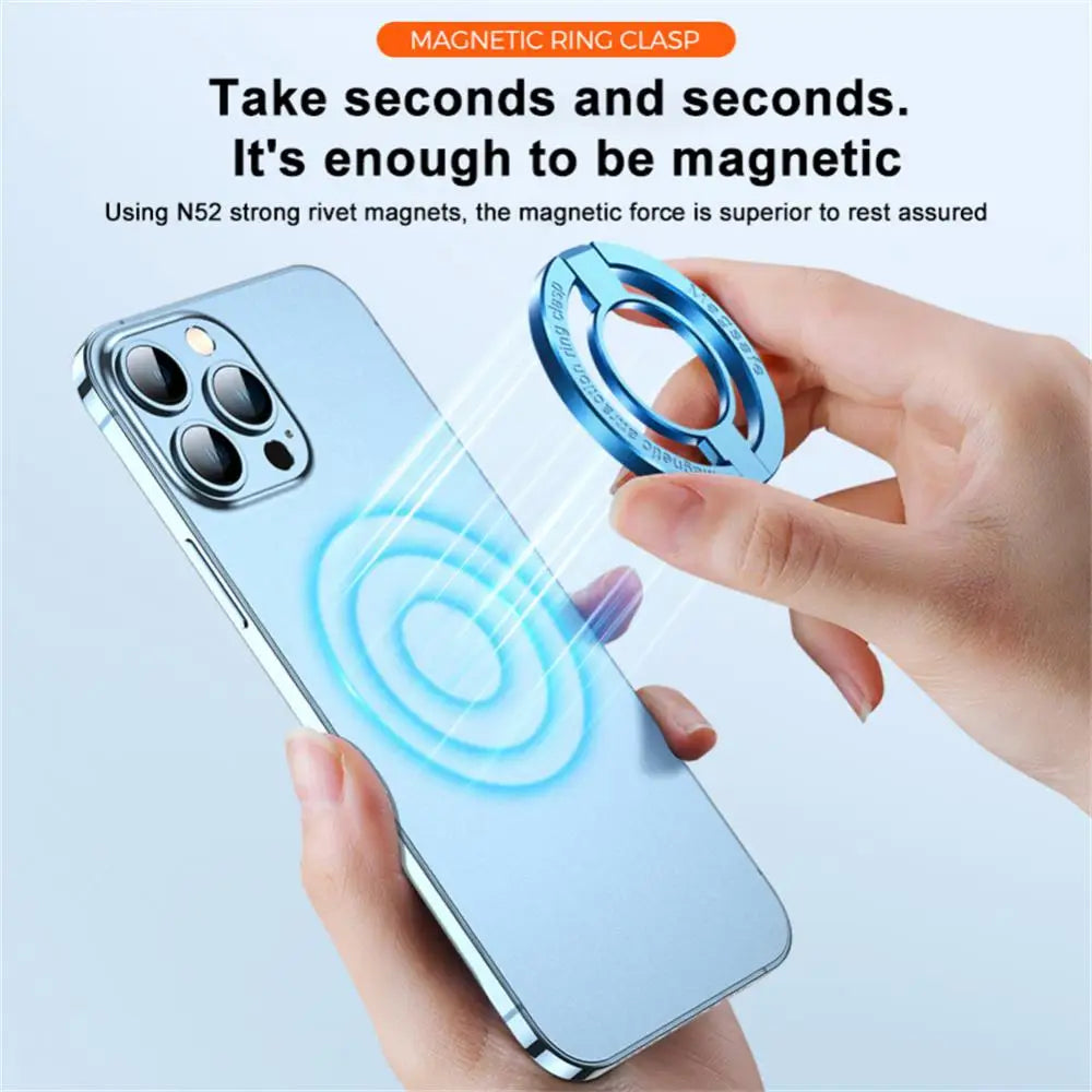 For Phone New Magnetic Ring Holder for 12 13 14 Max Magnet Finger Ring Grip Stand Holder Zinc Alloy Kickstand