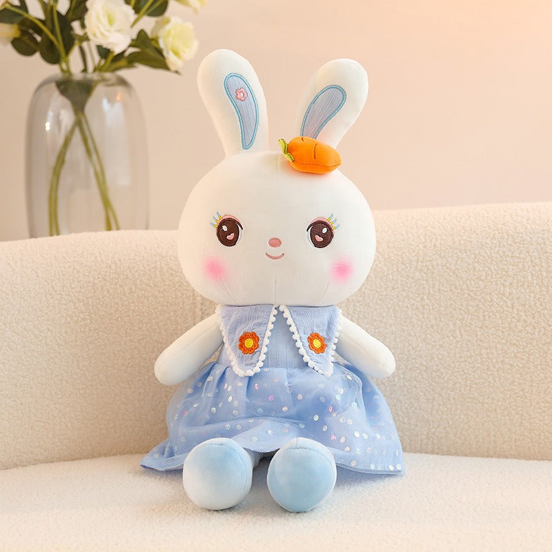 Sweetheart Rabbit Stuffed toy Little Rabbit Figure Pillow Bed with Sleeping Doll Super Soft Cute Big Doll