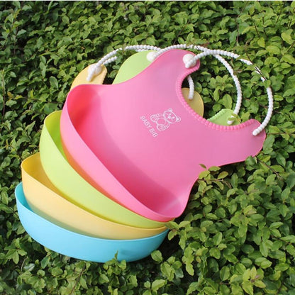 Baby Infant Toddler Waterproof Silicone Bib