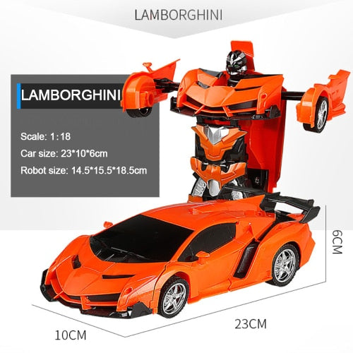 RC Car Transformation Robots Sports Vehicle Model  Robots Toys Cool Deformation Car Kids Toys  Gifts For Boys