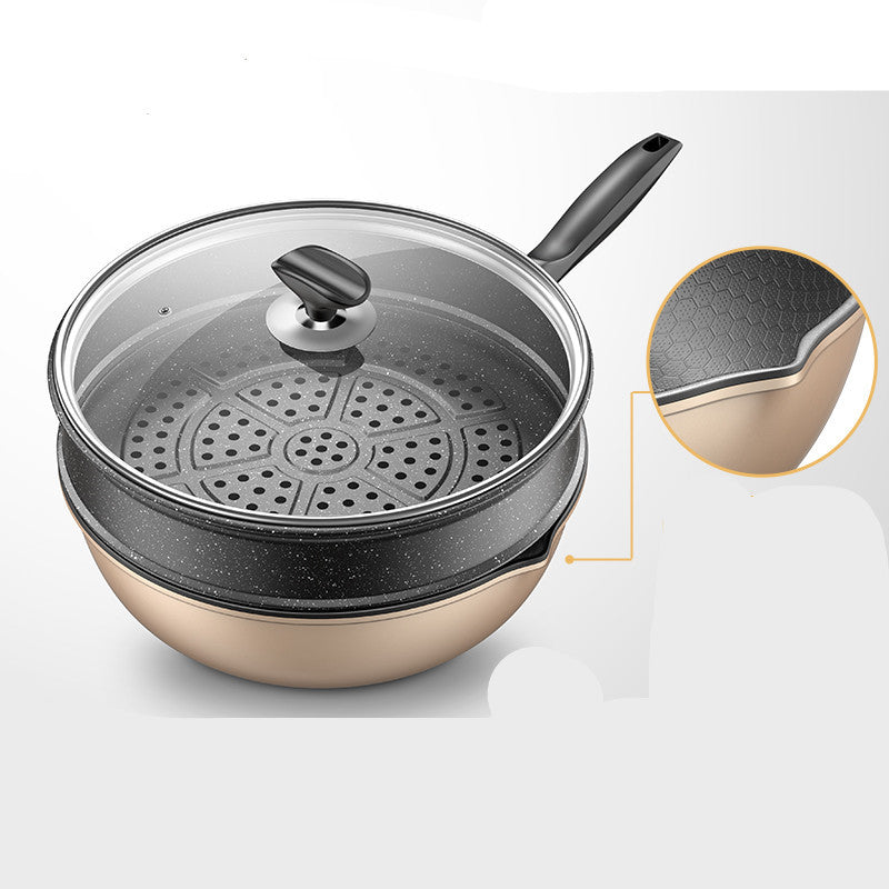 Honeycomb Wok Household Cooking Pot Induction Cooker Dedicated Pan With Gas Gas Stove Dedicated